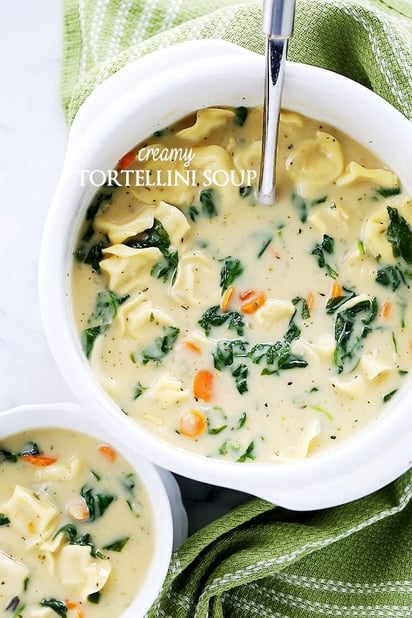Creamy Tortellini Soup