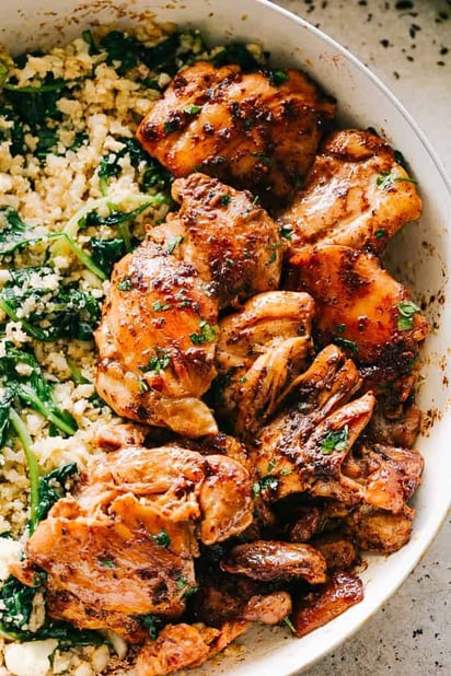 Juicy Stove Top Chicken Thighs