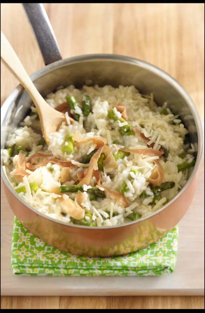 Risotto with Prosciutto and Asparagus