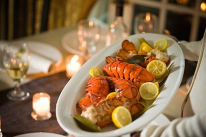 Poached Lobster Tails with Lemon Butter Sauce