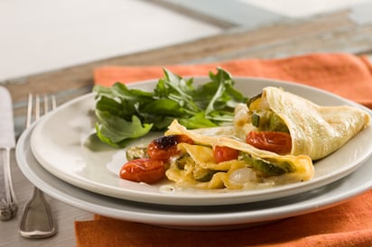 Roasted Vegetable Crepes