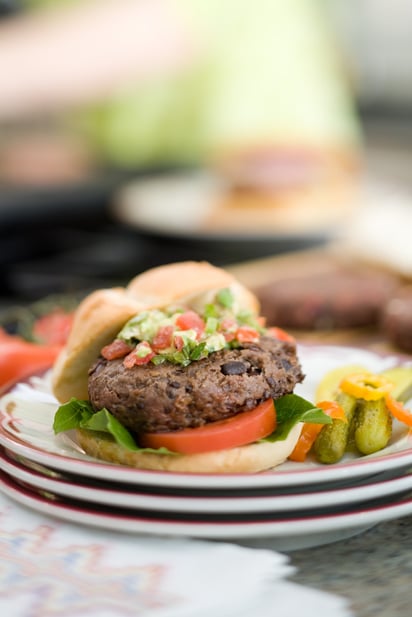 Beef and Black Bean Burgers