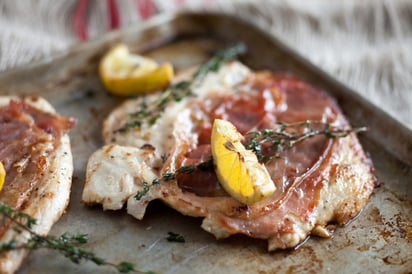 Crispy Herbed Chicken with Prosciutto