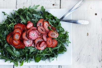 Strawberry Herb Salad with Poppy Seed Vinaigrette