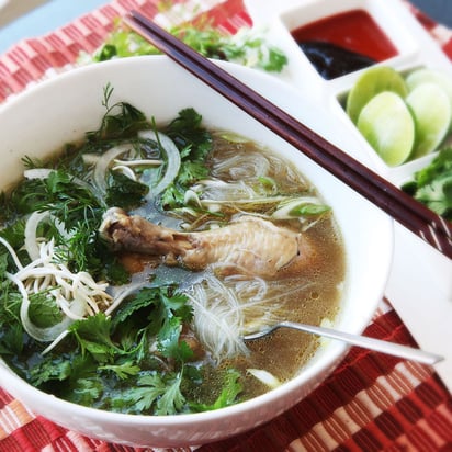 30-Minute Pressure Cooker Pho Ga (Vietnamese Chicken Noodle Soup) Recipe