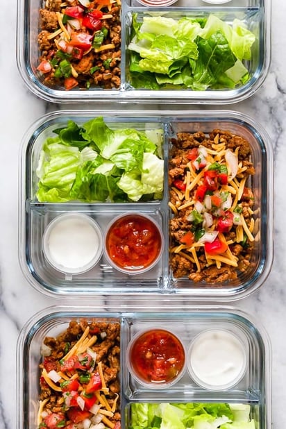 Meal Prep Taco Salad
